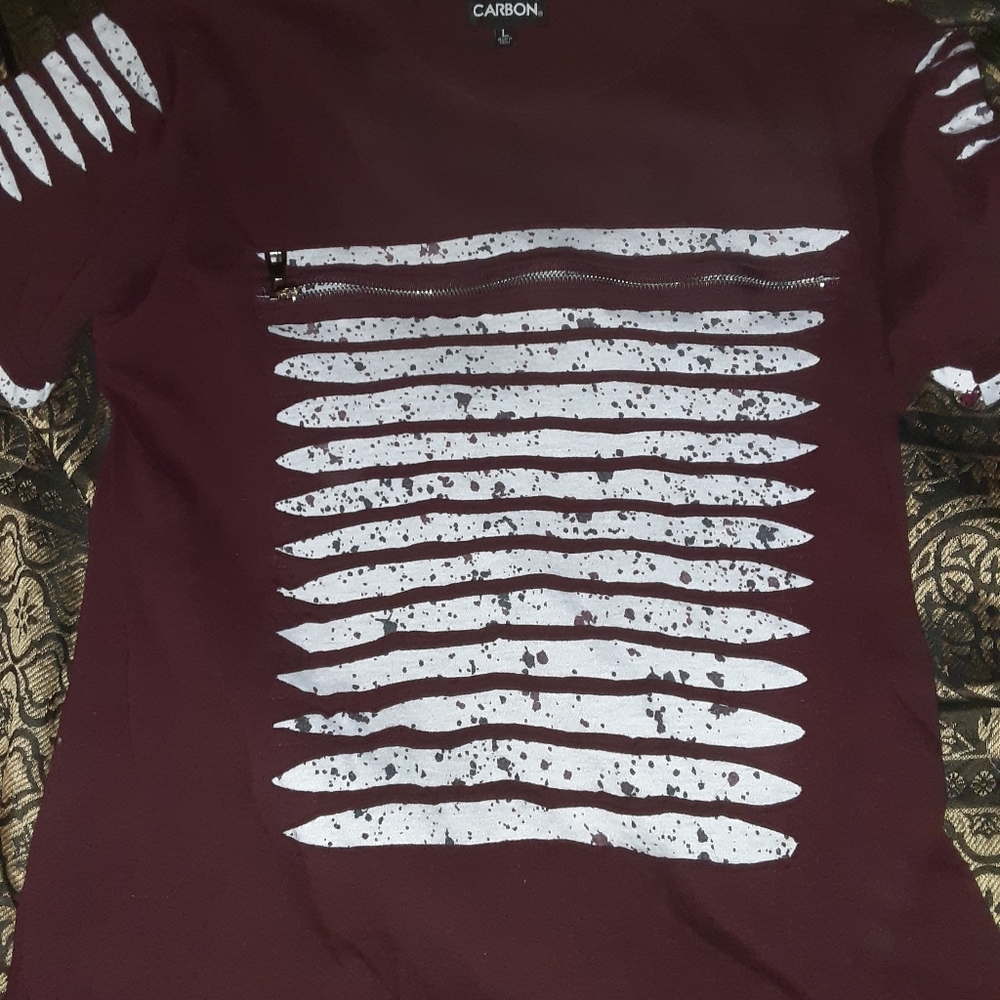 Turkose zipper shirt